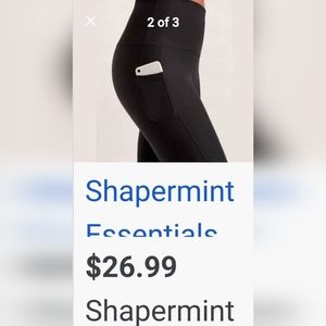 BNWT IN PACKAGE SHAPERMINT HIGH WAISTED ACTIVE LEGGINGS WITH SIDE POCKETS M 6-8